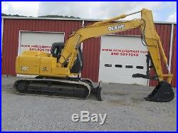 2006 John Deere 120c Excavator Good U/c Full Cab Runs Good Push Blade Thumb