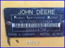 2006 John Deere 270D LC Crawler Excavator
