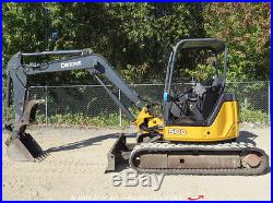 2006 John Deere 50D Mini Excavator Hydraulic Thumb Q/C Backfill Blade Aux