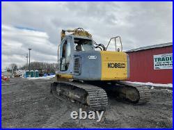 2006 Kobelco SK115SR Hydraulic Excavator with Cab Blade & Thumb CHEAP