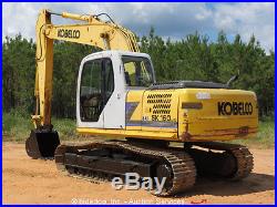 2006 Kobelco SK160LC Hydraulic Excavator A/C Cab 2-Buckets Track Hoe bidadoo