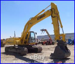 2006 Kobelco SK210LC Hydraulic Excavator A/C Cab Aux Hyd 48 Bucket Crawler