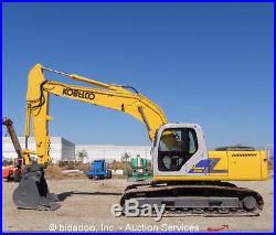 2006 Kobelco SK210LC Hydraulic Excavator A/C Cab Aux Hyd 48 Bucket Crawler