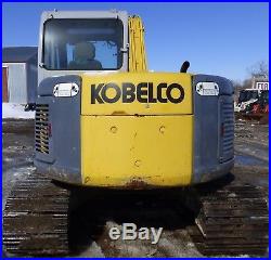 2006 Kobelco SK80CS-1E Excavator Cab/Heat/AC 3rd Valve Hyd Thumb Swing Boom