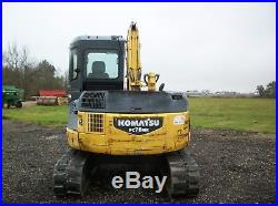 2006 Komatsu PC78MR-6 excavator, C/H/A, Blade, 2 Speed, Rubber Tracks, 6,285 hrs