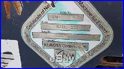 2006 Kubota KX161-3SS Mini Excavator Turbo Diesel Tracked Hoe Hydraulic Thumb