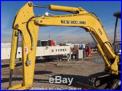 2006 New Holland E35B Mini Excavator Rubber Track Backhoe Diesel Aux Hyd bidadoo
