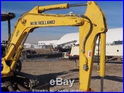 2006 New Holland E35B Mini Excavator Rubber Track Backhoe Diesel Aux Hyd bidadoo