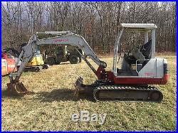 2006 TAKEUCHI TB135 RUBBER TRACKED MINI EXCAVATOR LOW COST SHIPPING RATES