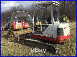 2006 TAKEUCHI TB135 RUBBER TRACKED MINI EXCAVATOR LOW COST SHIPPING RATES