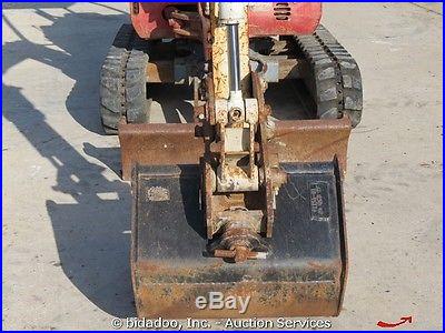 2006 Takeuchi TB016 Hydraulic Mini Excavator Backhoe Dozer Blade Rubber Tracks