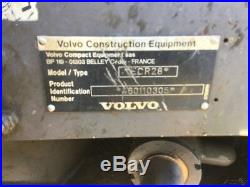 2006 Volvo ECR28 Mini Excavator with 2 Speed, Aux Hydraulics