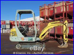 2006 Yanmar B15-3 Mini Excavator Rubber Tracks Hydraulic Diesel Backhoe Track