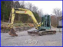 2006 Yanmar VIO75 excavator 3009 Actual hrs Cold A/C Nu rubber tracks Loaded A1%