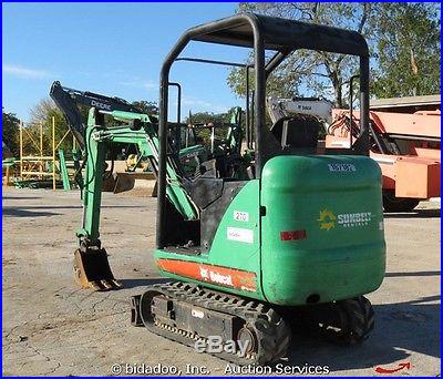 2007 Bobcat 323J Compact Mini Excavator Aux Hydraulics Kubota 30 HP bidadoo