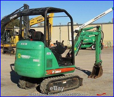 2007 Bobcat 323J Compact Mini Excavator Aux Hydraulics Kubota 30 HP bidadoo