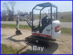 2007 Bobcat 323J Hydraulic Mini Excavator Diesel Retractable Tracked Hoe Blade