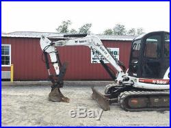 2007 Bobcat 435 Hydraulic Mini Excavator with Cab & Thumb Kubota Diesel 4100Hrs
