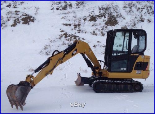 2007 Cat 302.5C Mini Excavator, Low Hours, AC, 2 Buckets