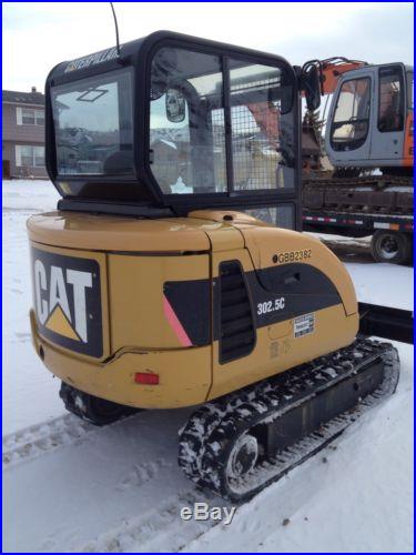 2007 Cat 302.5C Mini Excavator, Low Hours, AC, 2 Buckets