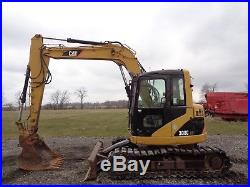 2007 Caterpillar 308C CR excavator, Cab/Heat/Air, Aux Hyd, Hyd QC, 8,229 hours