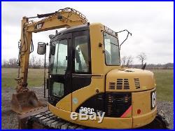 2007 Caterpillar 308C CR excavator, Cab/Heat/Air, Aux Hyd, Hyd QC, 8,229 hours
