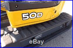 2007 John Deere 50D Excavator 1 Owner Fleet Owned Hydraulic Thumb Extended Boom