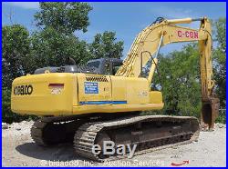 2007 Kobelco SK350LC Hydraulic Excavator Cab Heat A/C 31.5 Tracks bidadoo