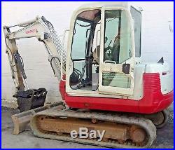 2007 Takeuchi TB145 Mini Excavator 10,761 Lbs 1966 Hrs New Bucket & Thumb