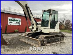 2007 Terex TC125 Hydraulic Excavator with Cab Backfill Blade & 3rd Valve 2200 Hrs