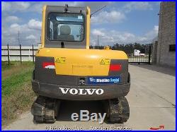 2007 Volvo EC55B PRO Mini Excavator Trackhoe Dozer Cab A/C Diesel Midi bidadoo