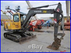 2007 Volvo EC55B PRO Mini Hydraulic Excavator Trackhoe Dozer Cab A/C Heat Midi