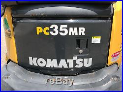 2008 2009 Komatsu PC35MR-2 Mini Excavator Low Hours 4 Buckets
