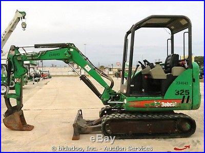 2008 Bobcat 325G Mini Excavator Track Hoe Aux Hydraulics Dozer Blade Diesel