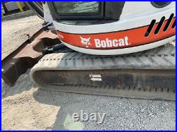 2008 Bobcat 430 Hydraulic Mini Excavator with Cab 3rd Valve Blade & Thumb