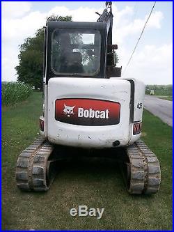 2008 Bobcat 435G Mini Excavator 2 Speed Kubota Turbo Diesel NO RESERVE