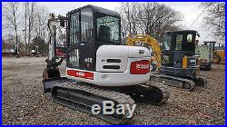2008 Bobcat 442 Mid Excavator 16,500 lbs A/C Cab Hydraulic Thumb New Tracks