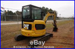 2008 Caterpillar 303.5C CR Mini Excavator Backhoe Cab A/C Heat Thumb Blade CAT