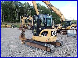 2008 Caterpillar 304C CR Mini Excavator HYDRAULIC THUMB! CAT! Diesel Aux. Hyd