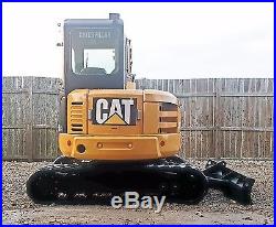 2008 Caterpillar 305 CR Mini Track Excavator with Blade Cab HEAT AC CAT Backhoe