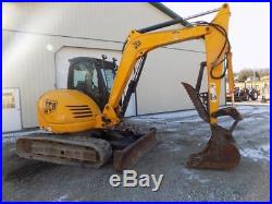 2008 JCB 8080 Excavator, Cab, Heat/AC, 2 Speed, 57 HP Diesel, AUX Hydraulics