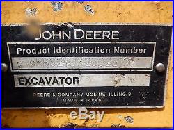 2008 John Deere 27D MINI EXCAVATOR Diesel job sight ready NICE SHAPE! Low Hour