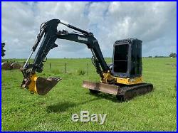 2008 John Deere 50D Excavator, it has 5,286 hours, A/C cab and tint, has a 24 in