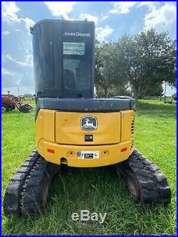 2008 John Deere 50D Excavator, it has 5,286 hours, A/C cab and tint, has a 24 in