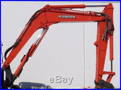 2008 Kubota KX080-3 Mini Excavator Rubber Tracks A/C Cab Angle Blade Aux Hyd