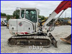 2008 Link-Belt 80 Spin Ace Hydraulic Midi Excavator with Cab Thumb Coupler 4600Hrs
