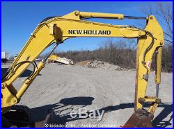 2008 New Holland E35SR Mini Excavator Rubber Tracks Backhoe Diesel Aux Hyd