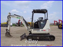 2008 Terex TC37 Mini Excavator Track Backhoe Dozer Blade Aux Hyd Diesel bidadoo