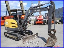 2008 Volvo EC35C Hydraulic Mini Excavator Backhoe Rubber Tracks Dozer bidadoo