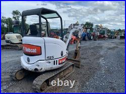 2009 Bobcat 425G Hydraulic Mini Excavator with 3rd Valve Coupler & Front Blade